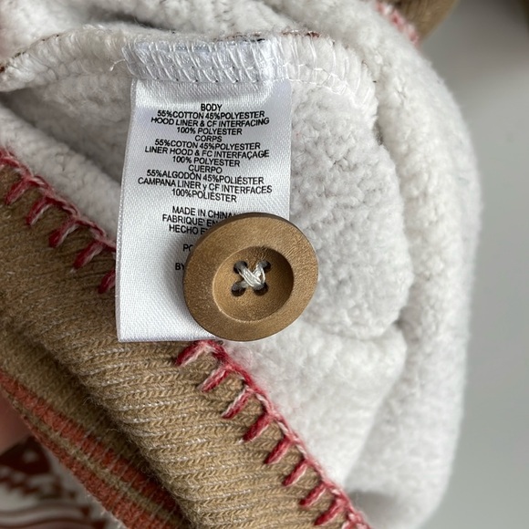 RVCA Boho Western Cardigan Poncho - Sherpa lined - Size Medium - Picture 6 of 7